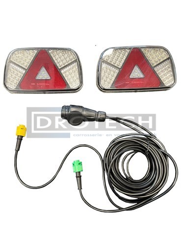 Granit Aanhanger verlichtingsset - 70799056 | Kabellengte: 2.5 / 7.5 m